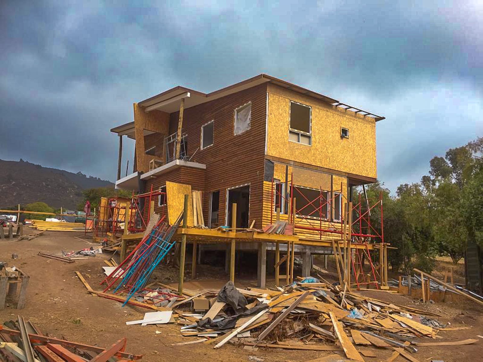 Detalle de la estructura metálica